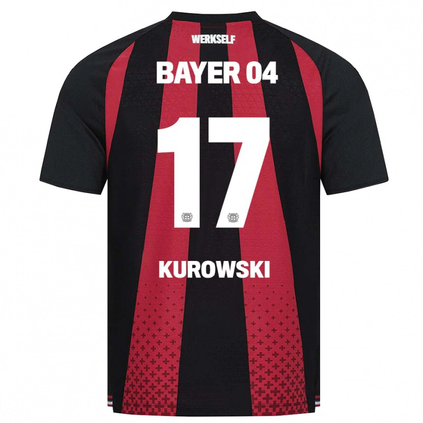 Danxen Damen Julien Kurowski #17 Schwarz Weiß Rot Heimtrikot Trikot 2026/27 T-Shirt