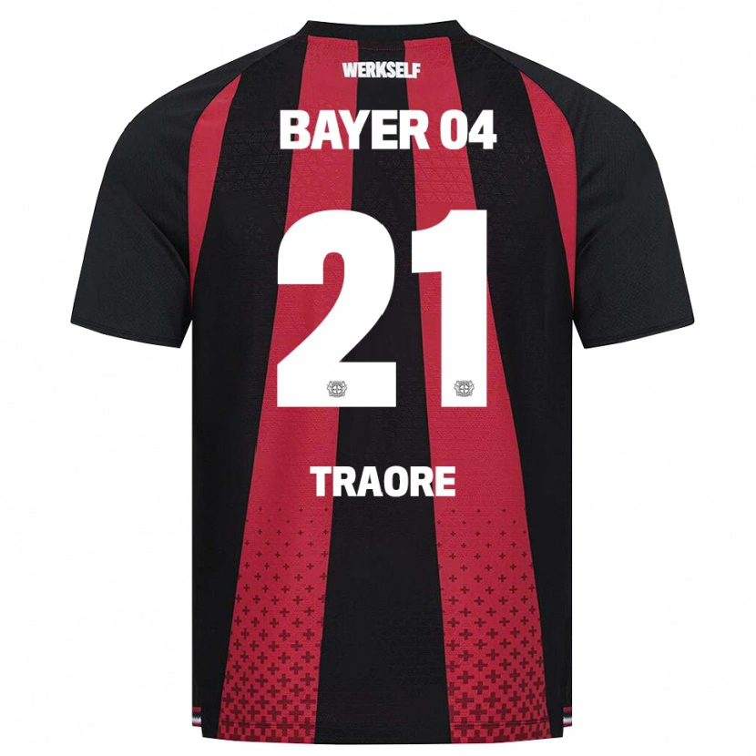 Danxen Damen Amaël-Demba Traoré #21 Schwarz Weiß Rot Heimtrikot Trikot 2026/27 T-Shirt