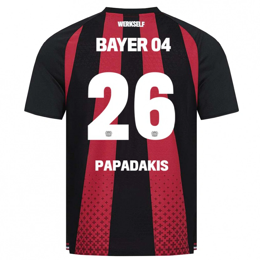 Danxen Damen Konstantinos Papadakis #26 Schwarz Weiß Rot Heimtrikot Trikot 2026/27 T-Shirt