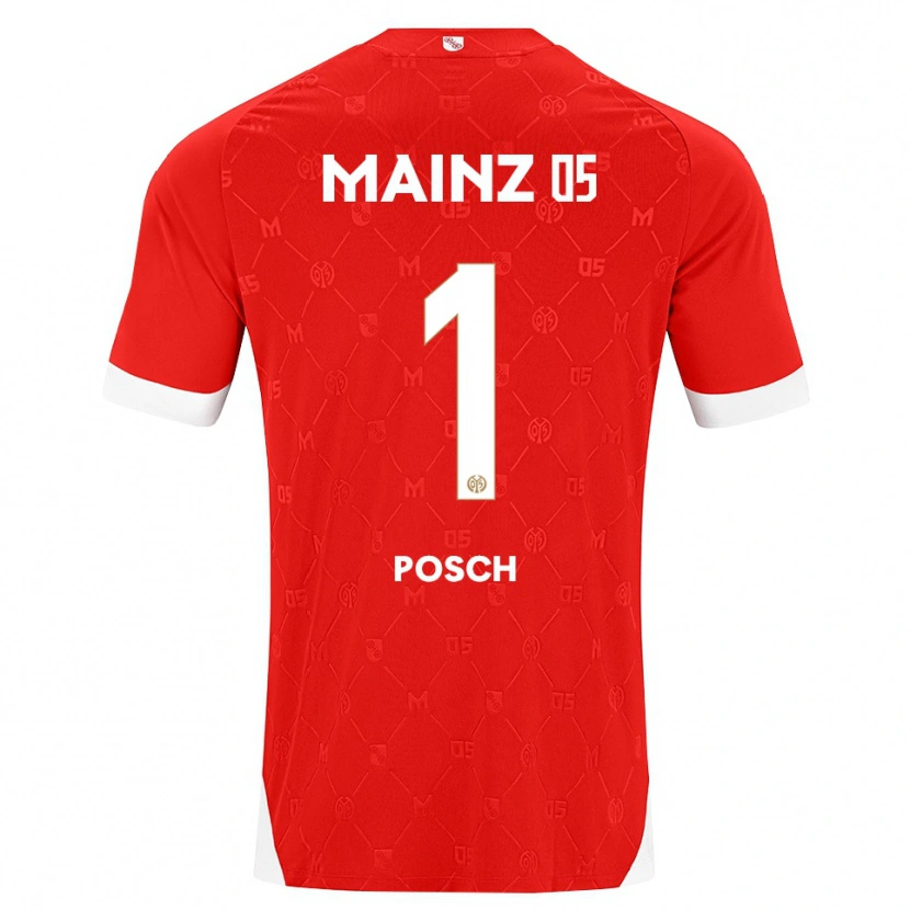 Danxen Damen Daniel Posch #1 Rot Weiß Heimtrikot Trikot 2026/27 T-Shirt