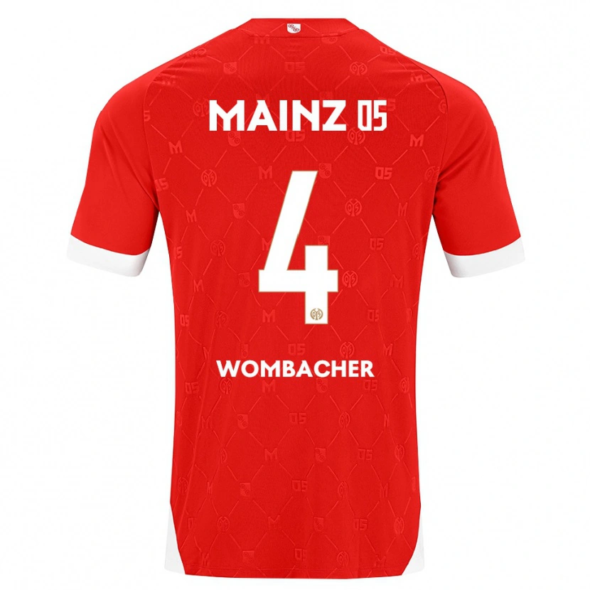 Danxen Damen Fynn Wombacher #4 Rot Weiß Heimtrikot Trikot 2026/27 T-Shirt