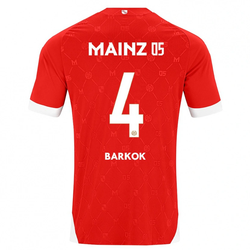 Danxen Damen Aymen Barkok #4 Rot Weiß Heimtrikot Trikot 2026/27 T-Shirt
