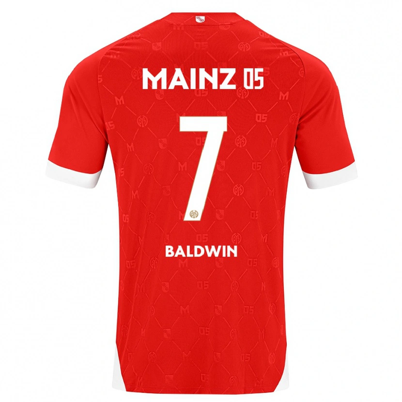 Danxen Damen Kevin Baldwin #7 Rot Weiß Heimtrikot Trikot 2026/27 T-Shirt