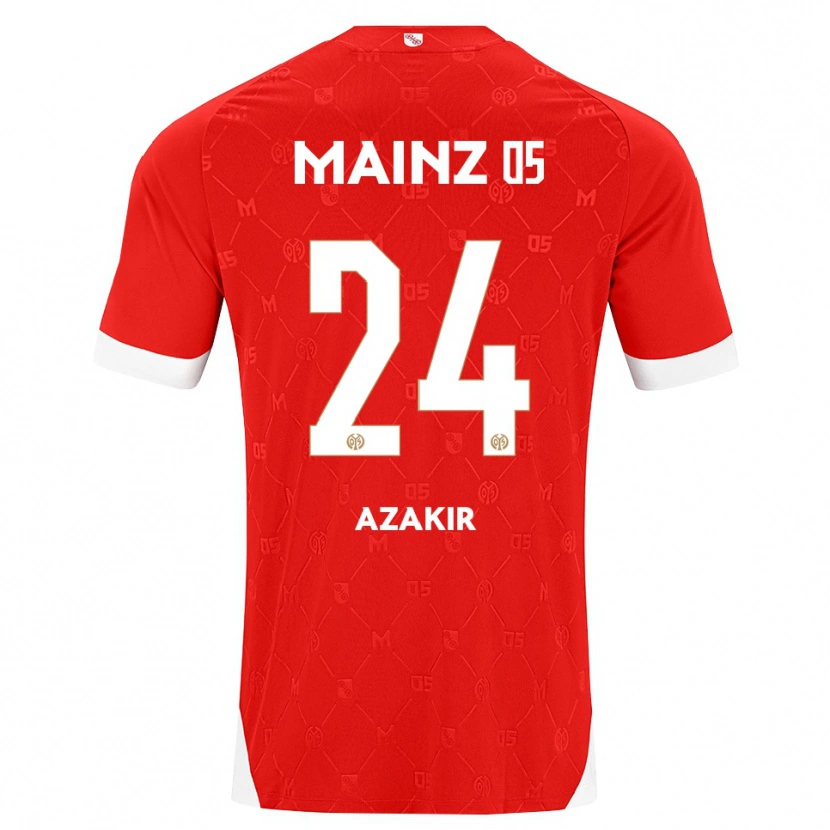 Danxen Damen Dennis Azakir #24 Rot Weiß Heimtrikot Trikot 2026/27 T-Shirt