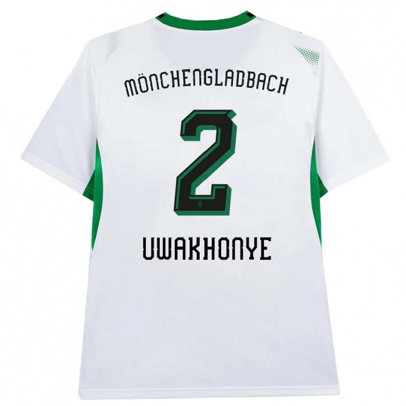 Danxen Damen Joel Uwakhonye #2 Weiß Schwarz Grün Heimtrikot Trikot 2026/27 T-Shirt