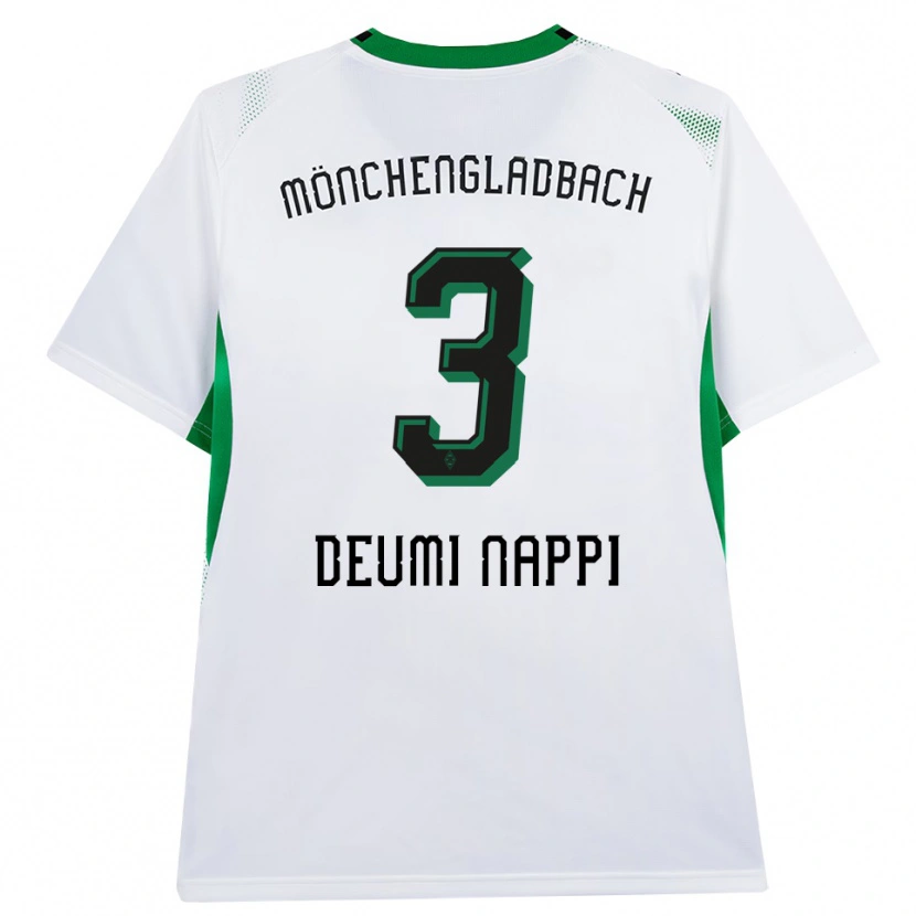 Danxen Damen Dimitrie Deumi Nappi #3 Weiß Schwarz Grün Heimtrikot Trikot 2026/27 T-Shirt