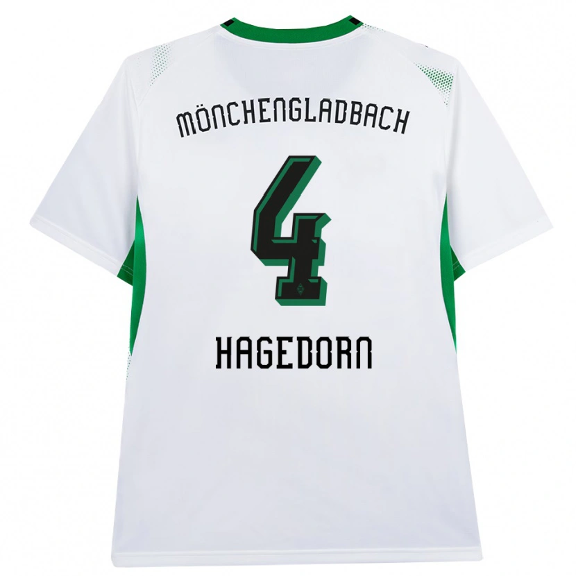 Danxen Damen Niels Hagedorn #4 Weiß Schwarz Grün Heimtrikot Trikot 2026/27 T-Shirt