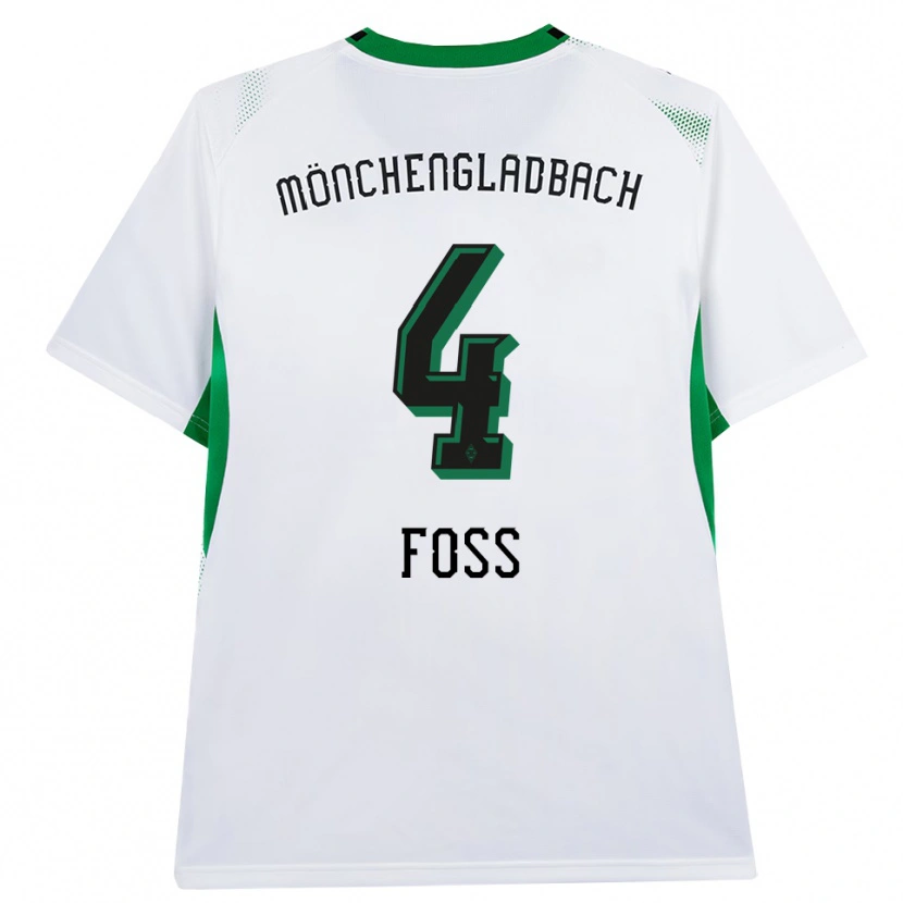 Danxen Damen Jonathan Foss #4 Weiß Schwarz Grün Heimtrikot Trikot 2026/27 T-Shirt