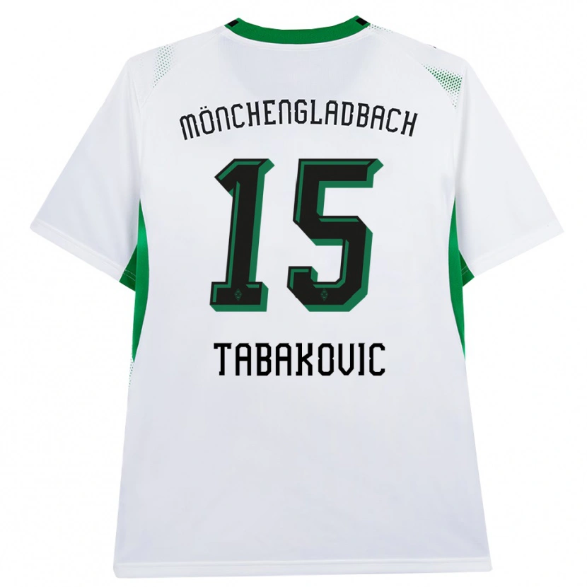 Danxen Damen Haris Tabakovic #15 Weiß Schwarz Grün Heimtrikot Trikot 2026/27 T-Shirt
