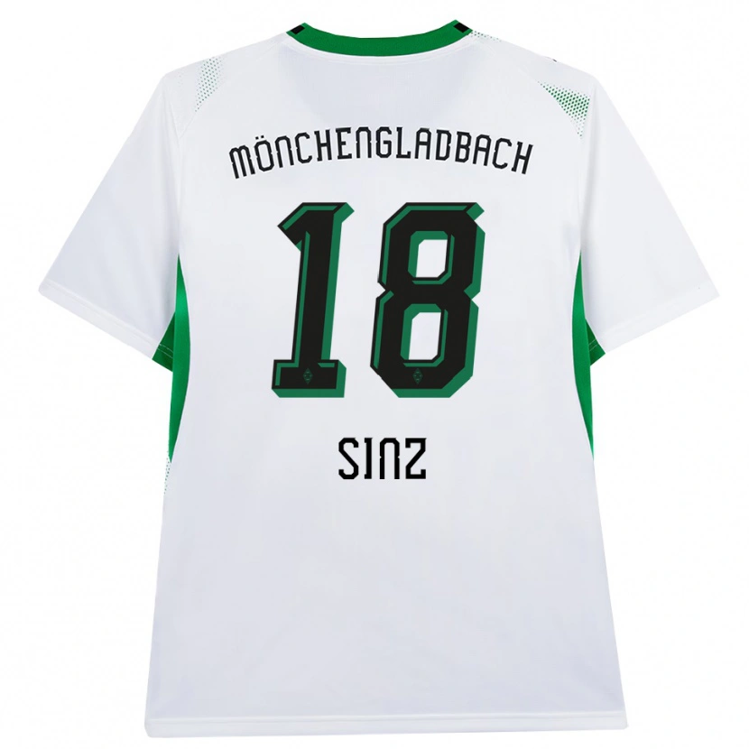 Danxen Damen Michelle Sinz #18 Weiß Schwarz Grün Heimtrikot Trikot 2026/27 T-Shirt