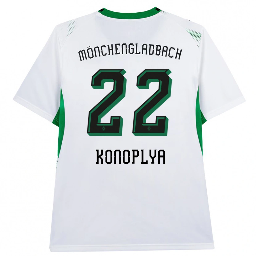 Danxen Damen Yukhym Konoplya #22 Weiß Schwarz Grün Heimtrikot Trikot 2026/27 T-Shirt