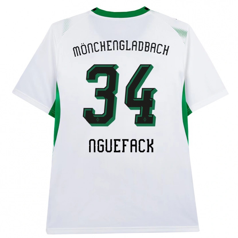 Danxen Damen Mathieu Nguefack #34 Weiß Schwarz Grün Heimtrikot Trikot 2026/27 T-Shirt