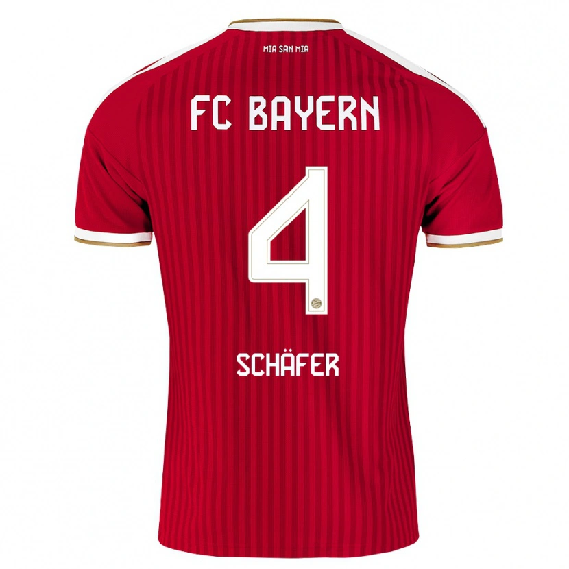 Danxen Damen Luis Schäfer #4 Rot Weiß Blau Heimtrikot Trikot 2026/27 T-Shirt