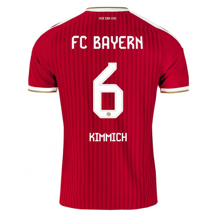 Danxen Damen Joshua Kimmich #6 Rot Weiß Blau Heimtrikot Trikot 2026/27 T-Shirt
