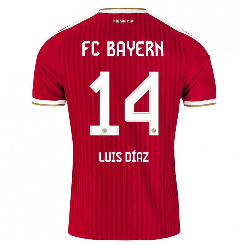 Danxen Damen Luis Díaz #14 Rot Weiß Blau Heimtrikot Trikot 2026/27 T-Shirt