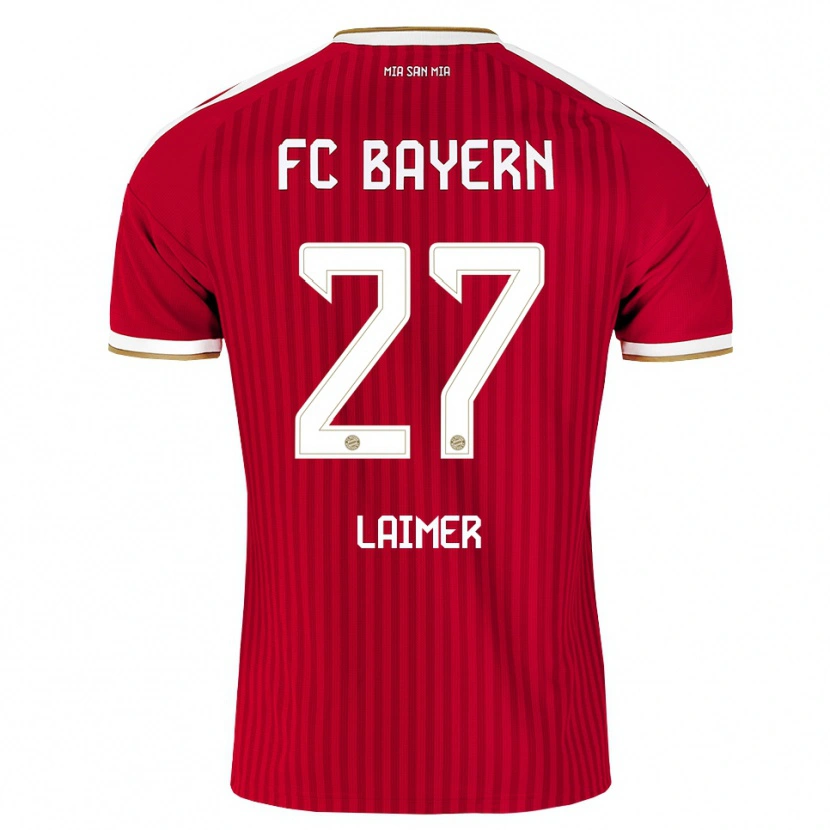 Danxen Damen Konrad Laimer #27 Rot Weiß Blau Heimtrikot Trikot 2026/27 T-Shirt