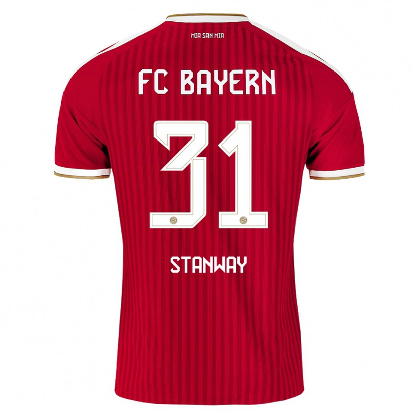 Danxen Damen Georgia Stanway #31 Rot Weiß Blau Heimtrikot Trikot 2026/27 T-Shirt