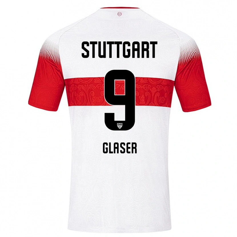 Danxen Damen Julia Glaser #9 Weiß Rot Gelb Heimtrikot Trikot 2026/27 T-Shirt