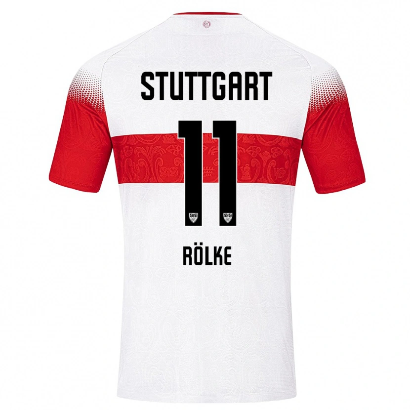 Danxen Damen Oliver Rölke #11 Weiß Rot Gelb Heimtrikot Trikot 2026/27 T-Shirt