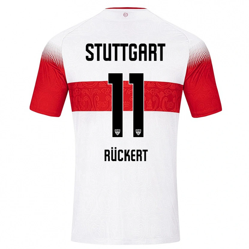 Danxen Damen Rosa Rückert #11 Weiß Rot Gelb Heimtrikot Trikot 2026/27 T-Shirt