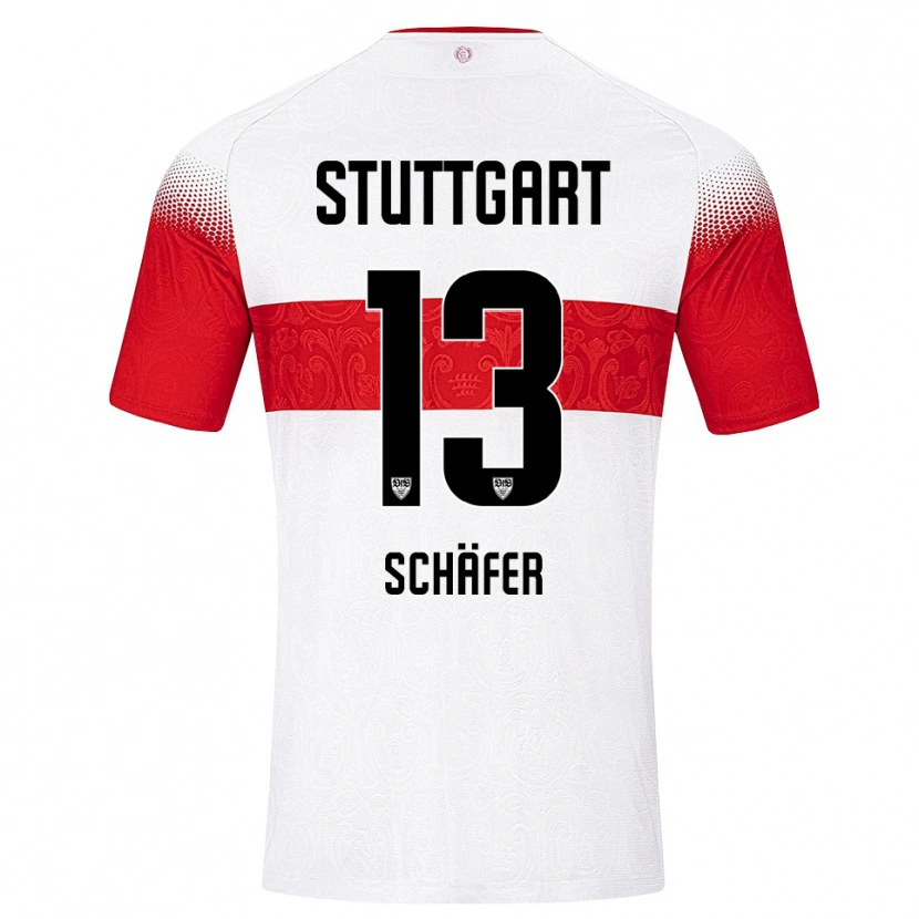 Danxen Damen Moritz Schäfer #13 Weiß Rot Gelb Heimtrikot Trikot 2026/27 T-Shirt