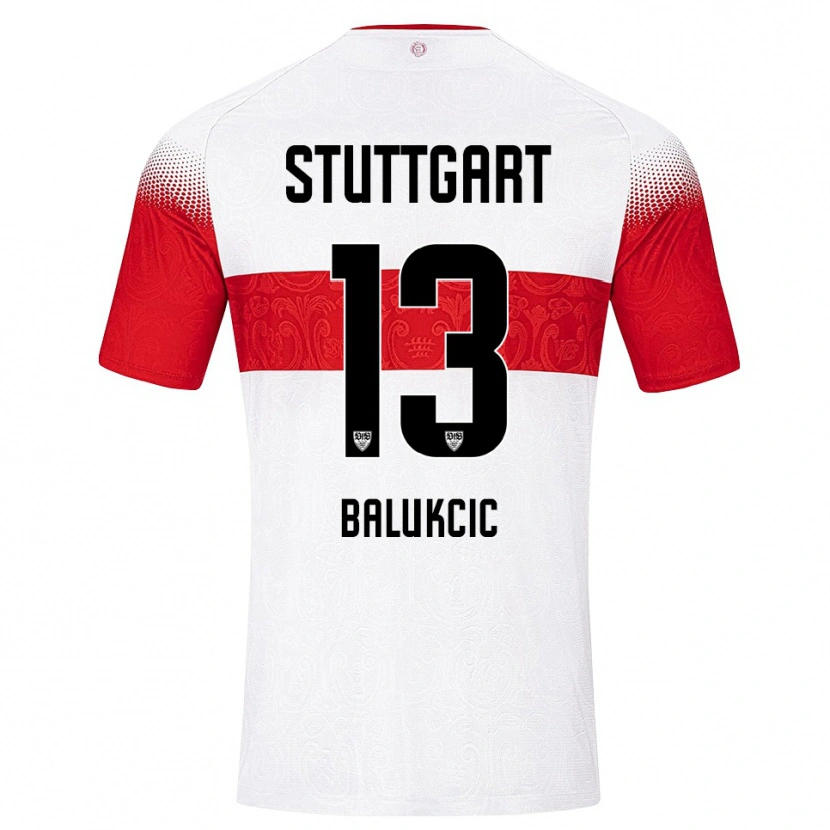Danxen Damen David Balukcic #13 Weiß Rot Gelb Heimtrikot Trikot 2026/27 T-Shirt