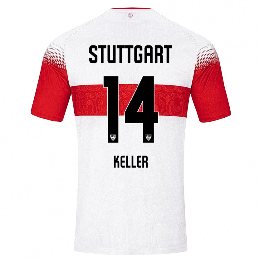Danxen Damen Maxim Keller #14 Weiß Rot Gelb Heimtrikot Trikot 2026/27 T-Shirt