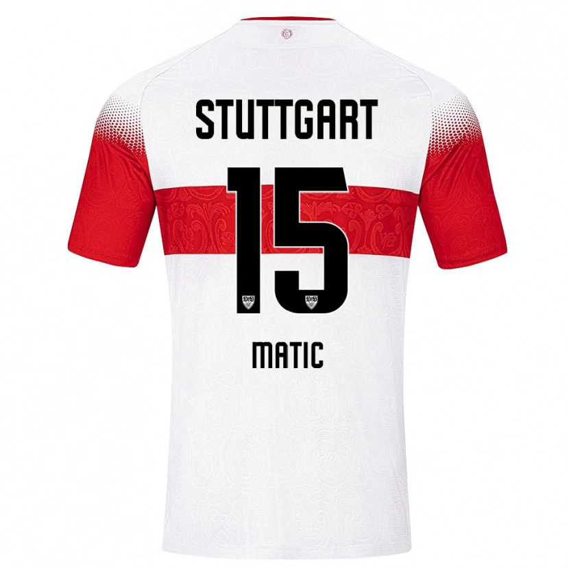 Danxen Damen Nikolas Matic #15 Weiß Rot Gelb Heimtrikot Trikot 2026/27 T-Shirt