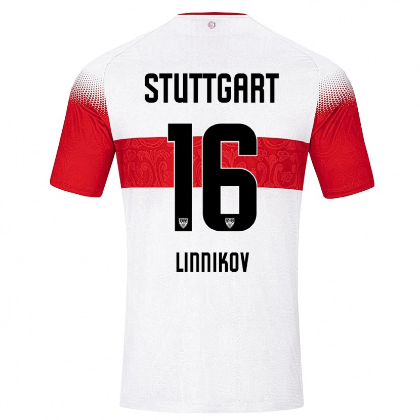 Danxen Damen Vsevolod Linnikov #16 Weiß Rot Gelb Heimtrikot Trikot 2026/27 T-Shirt