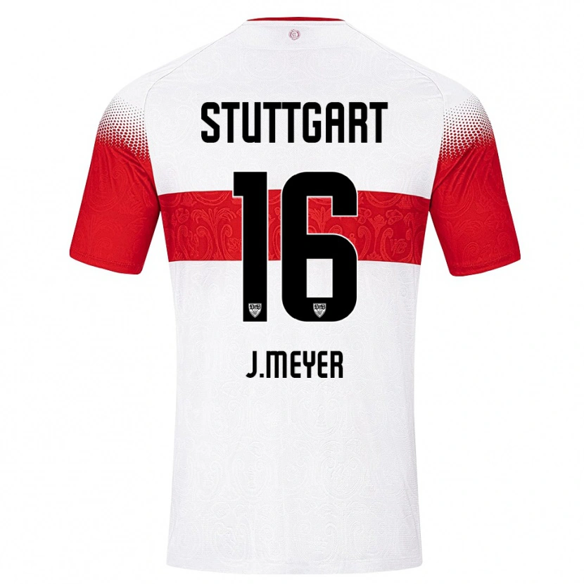 Danxen Damen Jordan Meyer #16 Weiß Rot Gelb Heimtrikot Trikot 2026/27 T-Shirt