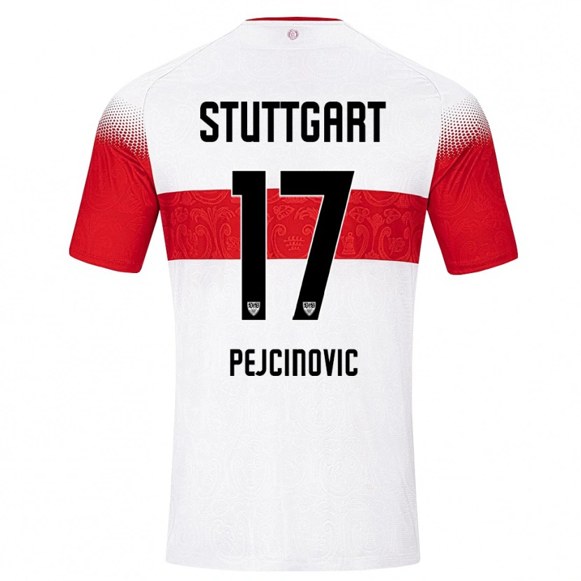 Danxen Damen Dzenan Pejcinovic #17 Weiß Rot Gelb Heimtrikot Trikot 2026/27 T-Shirt