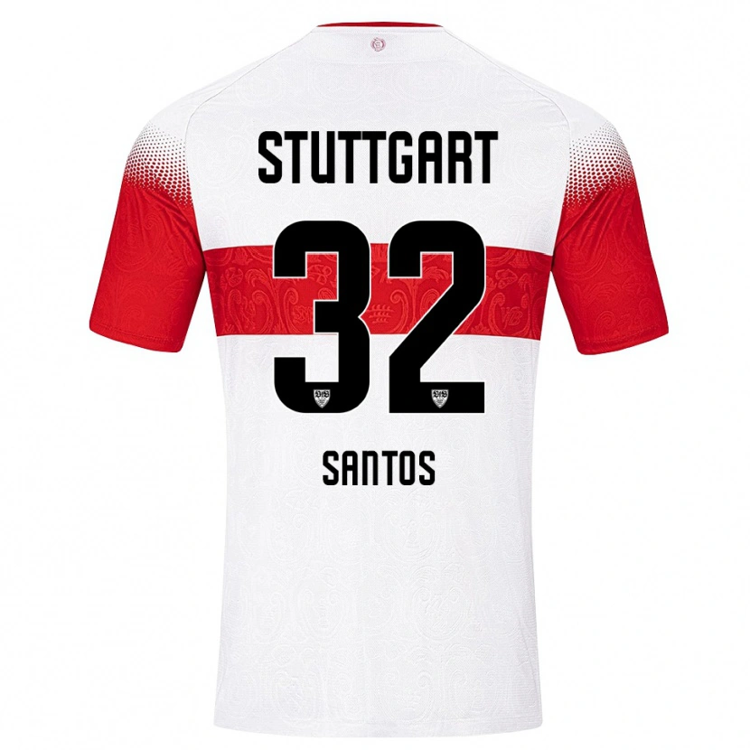 Danxen Damen Tom Santos #32 Weiß Rot Gelb Heimtrikot Trikot 2026/27 T-Shirt