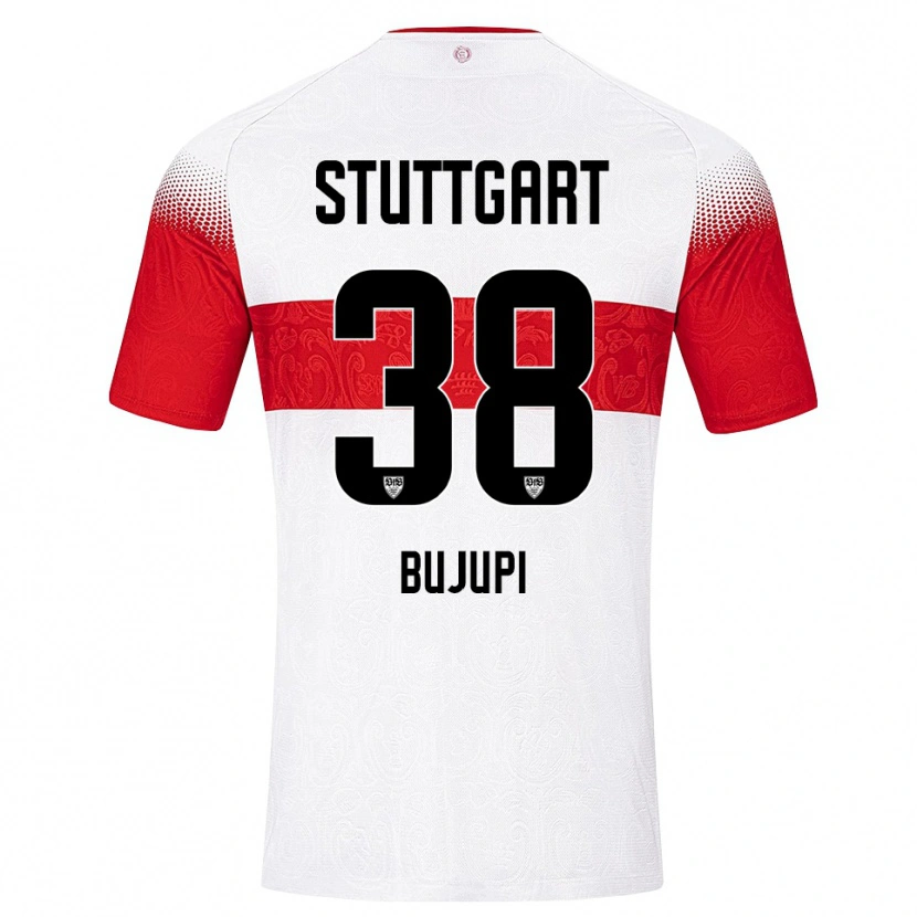 Danxen Damen Eliot Bujupi #38 Weiß Rot Gelb Heimtrikot Trikot 2026/27 T-Shirt