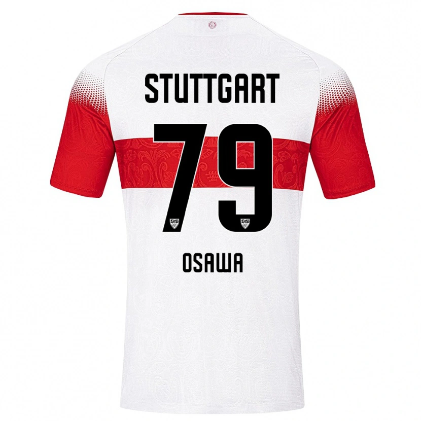 Danxen Damen Haruka Ōsawa #79 Weiß Rot Gelb Heimtrikot Trikot 2026/27 T-Shirt