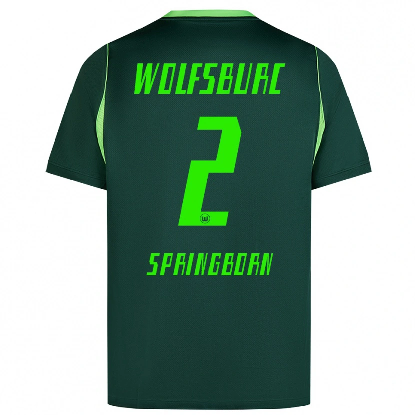 Danxen Damen Noah Springborn #2 Dunkelgrün Weiß Heimtrikot Trikot 2026/27 T-Shirt