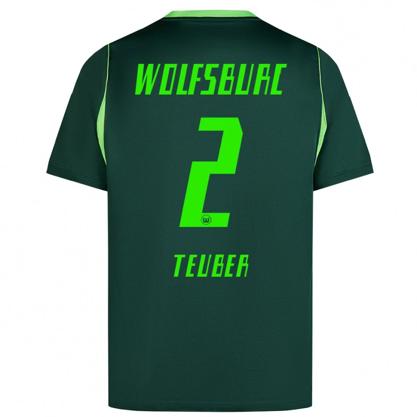 Danxen Damen Julius Teuber #2 Dunkelgrün Weiß Heimtrikot Trikot 2026/27 T-Shirt