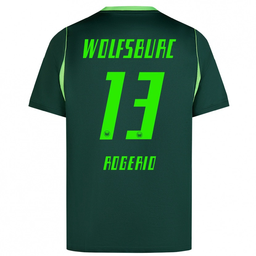 Danxen Damen Rogério Oliveira Da Silva #13 Dunkelgrün Weiß Heimtrikot Trikot 2026/27 T-Shirt