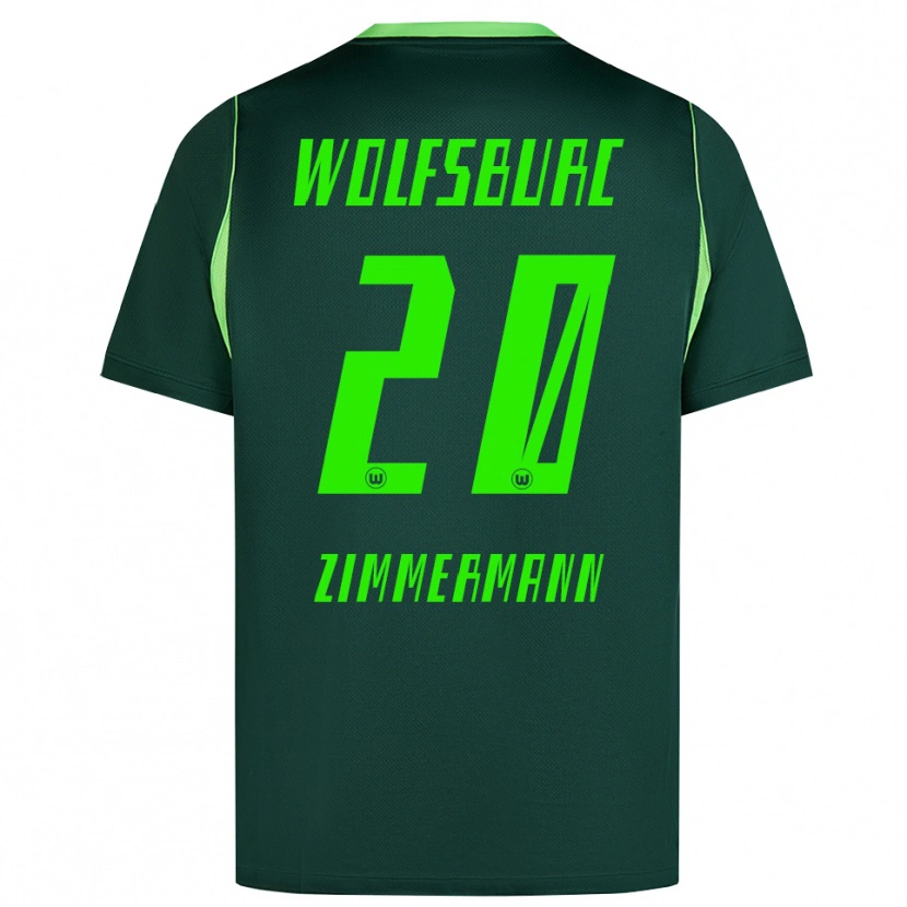 Danxen Damen Elia Zimmermann #20 Dunkelgrün Weiß Heimtrikot Trikot 2026/27 T-Shirt