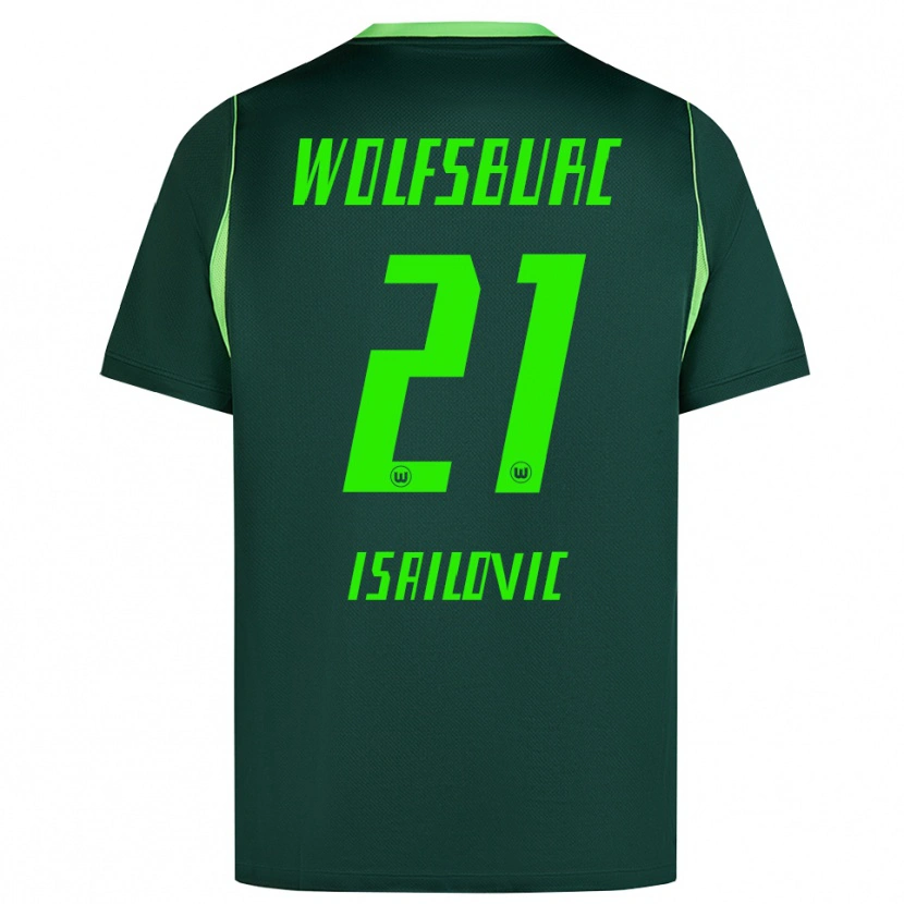 Danxen Damen Nikola Isailovic #21 Dunkelgrün Weiß Heimtrikot Trikot 2026/27 T-Shirt