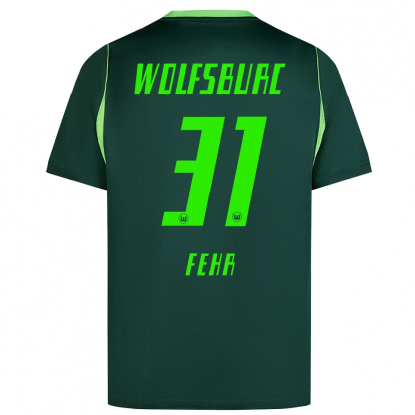 Danxen Damen Henrik Fehr #31 Dunkelgrün Weiß Heimtrikot Trikot 2026/27 T-Shirt