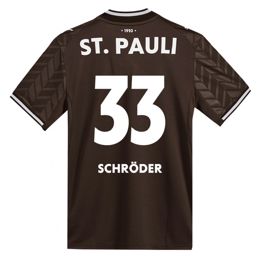 Danxen Damen Lennard Schröder #33 Kaffee Weiß Heimtrikot Trikot 2026/27 T-Shirt
