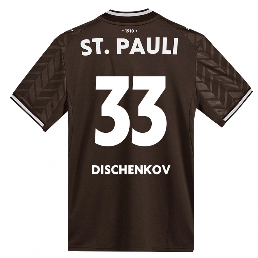 Danxen Damen Dimitri Dischenkov #33 Kaffee Weiß Heimtrikot Trikot 2026/27 T-Shirt