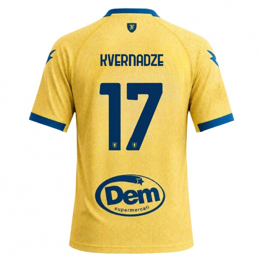 Danxen Damen Giorgi Kvernadze #17 Khaki Schwarz Blau Heimtrikot Trikot 2026/27 T-Shirt