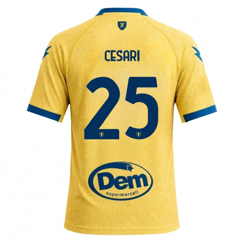 Danxen Damen Nicolò Cesari #25 Khaki Schwarz Blau Heimtrikot Trikot 2026/27 T-Shirt