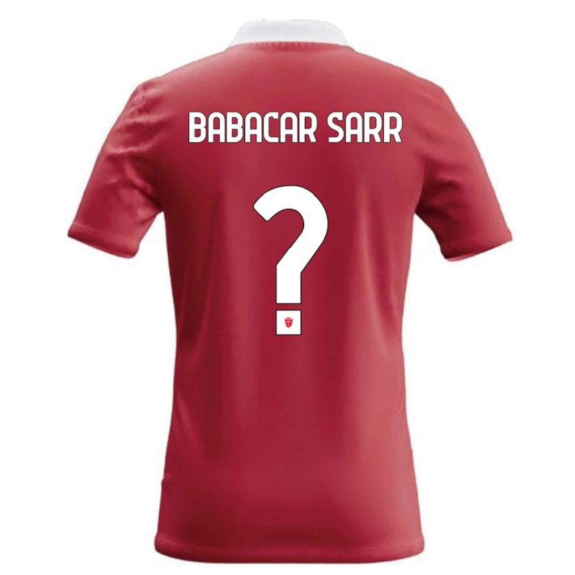 Danxen Damen Pietro Babacar Sarr #0 Rot Weiß Heimtrikot Trikot 2026/27 T-Shirt