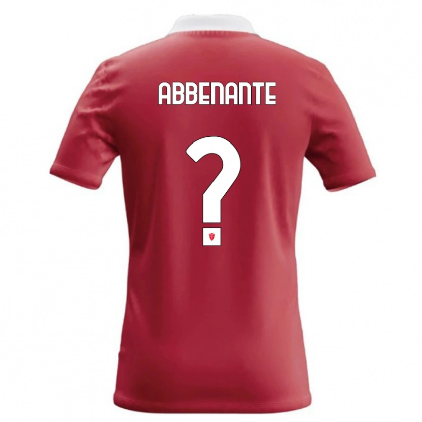 Danxen Damen Alessandro Abbenante #0 Rot Weiß Heimtrikot Trikot 2026/27 T-Shirt