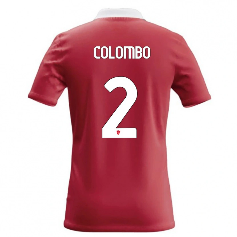 Danxen Damen Davide Colombo #2 Rot Weiß Heimtrikot Trikot 2026/27 T-Shirt