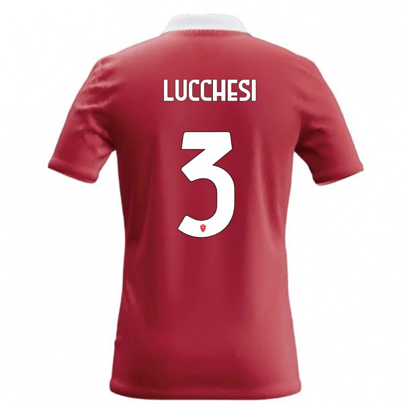 Danxen Damen Lorenzo Lucchesi #3 Rot Weiß Heimtrikot Trikot 2026/27 T-Shirt