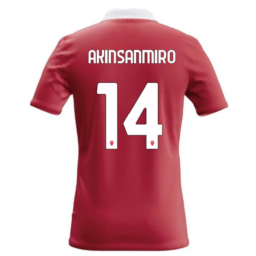 Danxen Damen Ebenezer Akinsanmiro #14 Rot Weiß Heimtrikot Trikot 2026/27 T-Shirt
