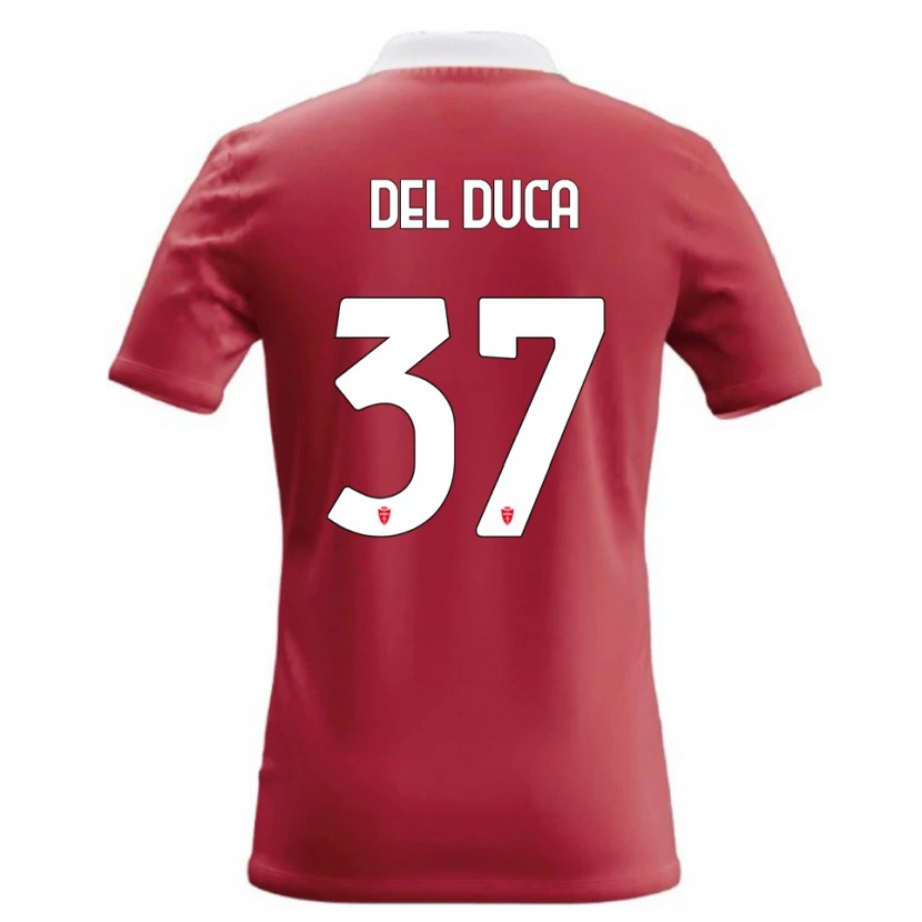 Danxen Damen Jacopo Del Duca #37 Rot Weiß Heimtrikot Trikot 2026/27 T-Shirt
